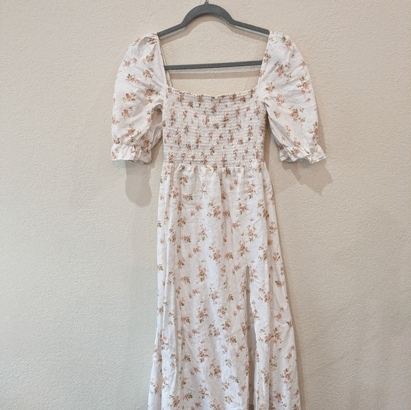 Reformation Marabella Linen Midi Dress small. - Picture 3 of 7